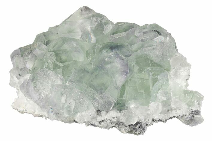 Purple & Green Cuboctahedral Fluorite Crystals - China #205559